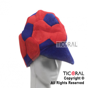 SOMB VISERA PELOTA FUTBOL AZUL Y ROJO HS5376-4 x 1